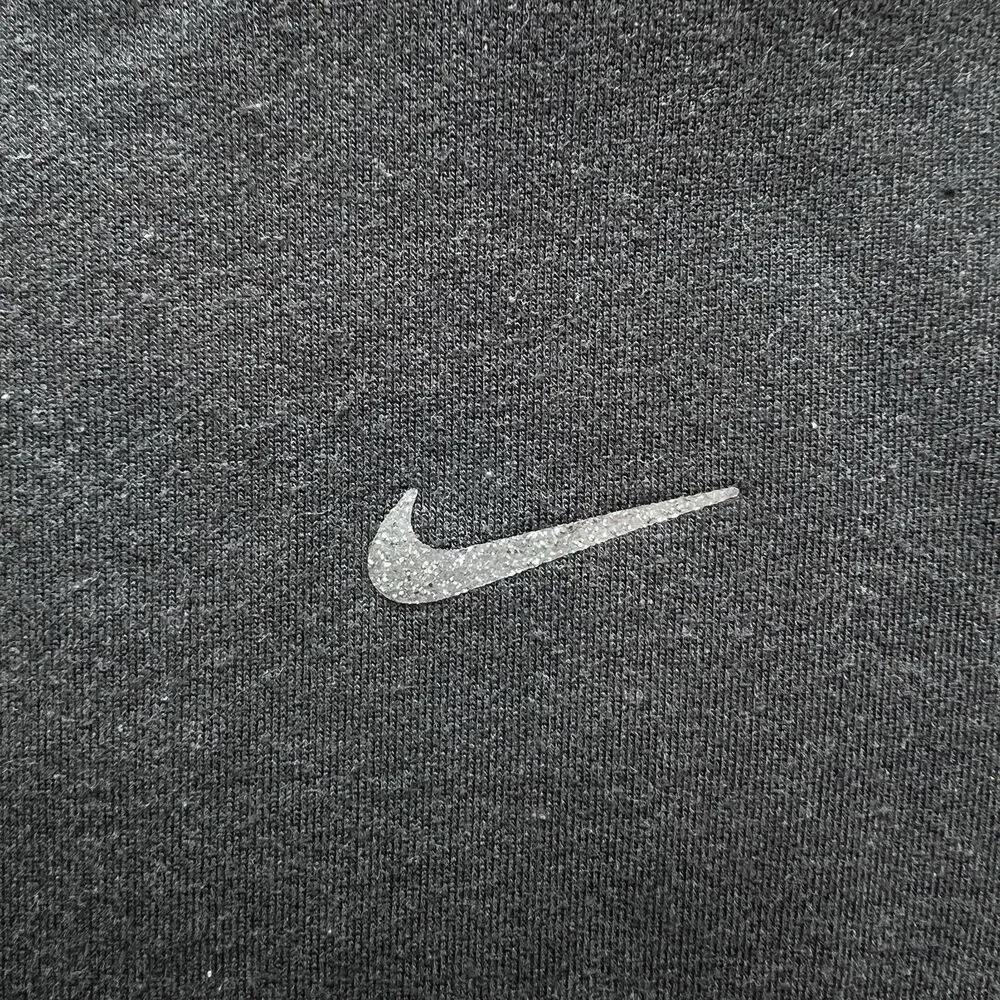 Nike Yoga Fit Hoodie Black Oversize Crop Pullover Size M